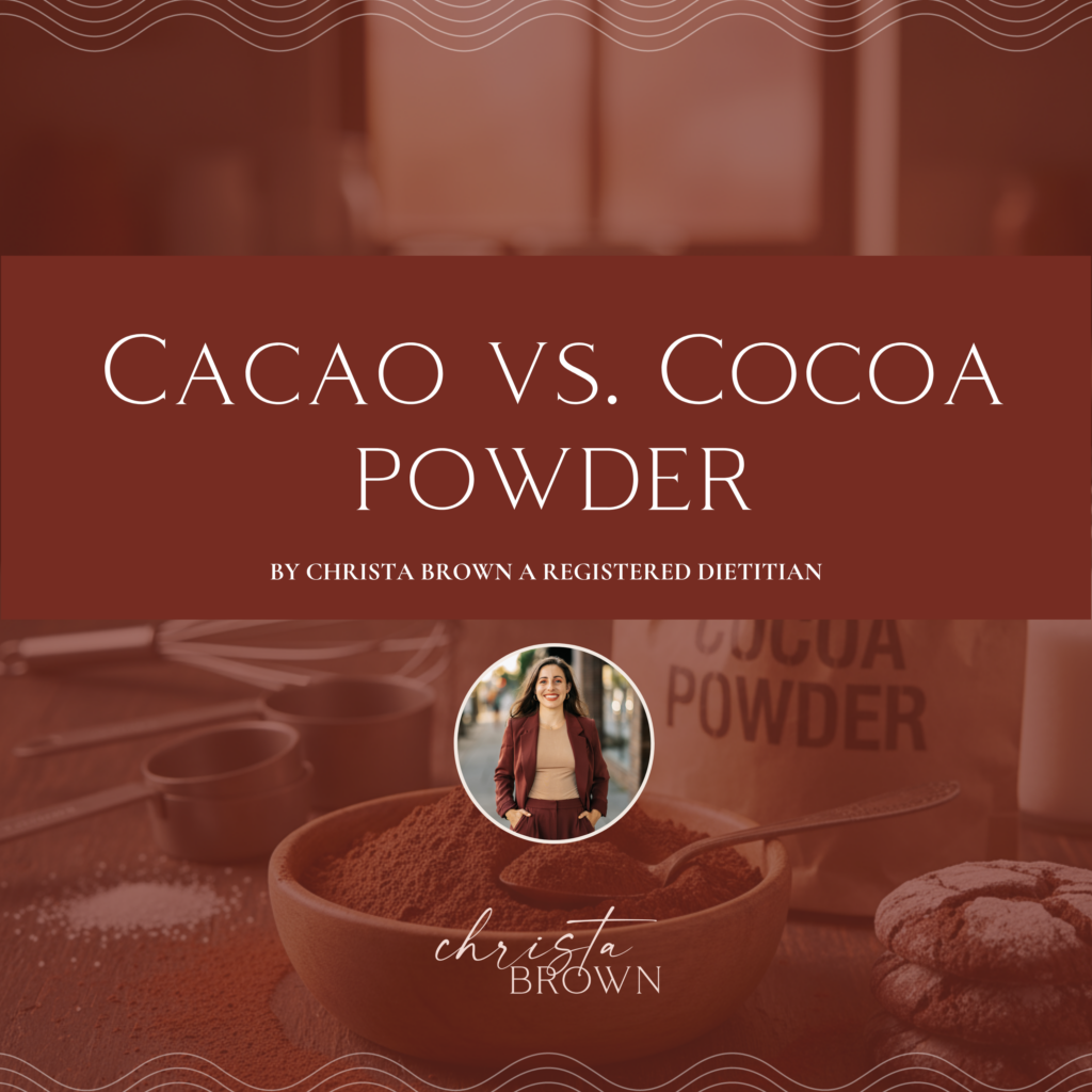 Cacao vs. Cocoa Powder